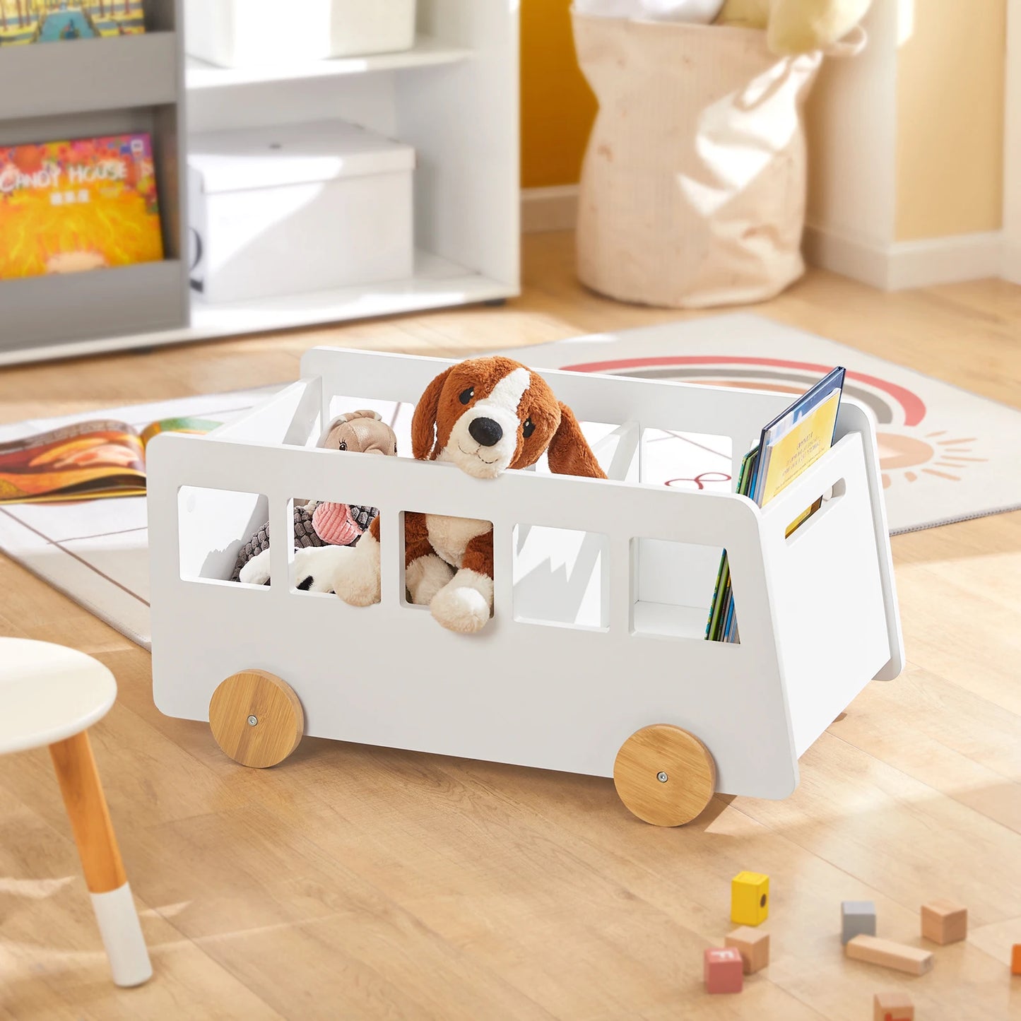 Coffre A Jouet Bibliotheque Enfant