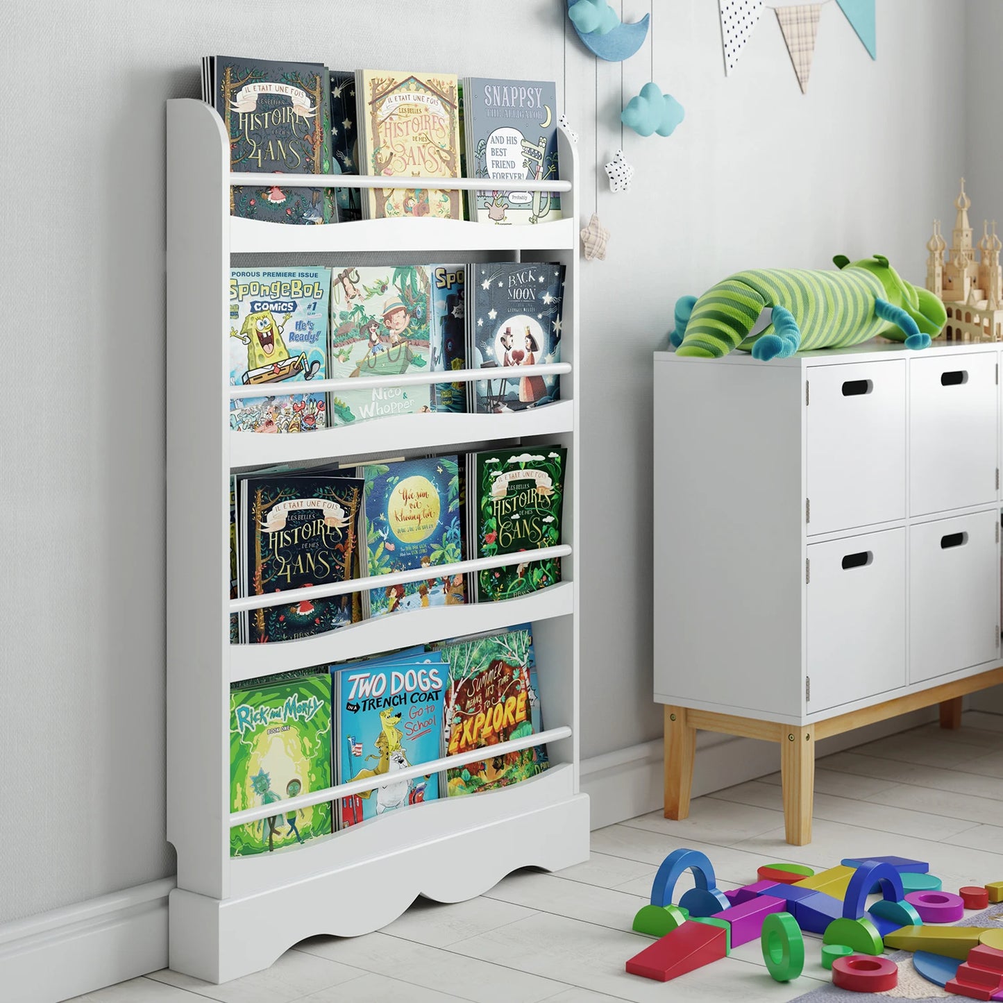 Bibliotheque Enfant Blanc