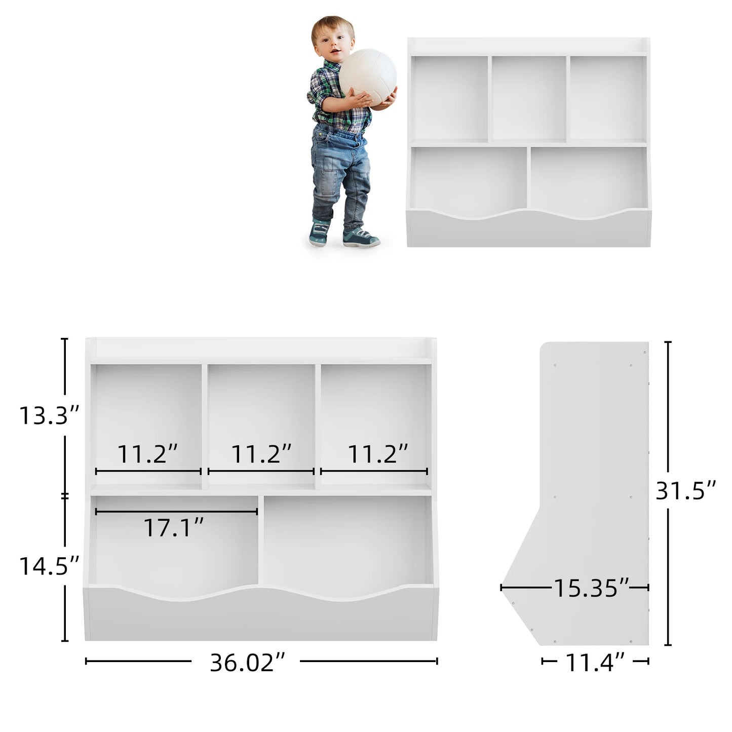 Petite Bibliothèque Blanche Enfant