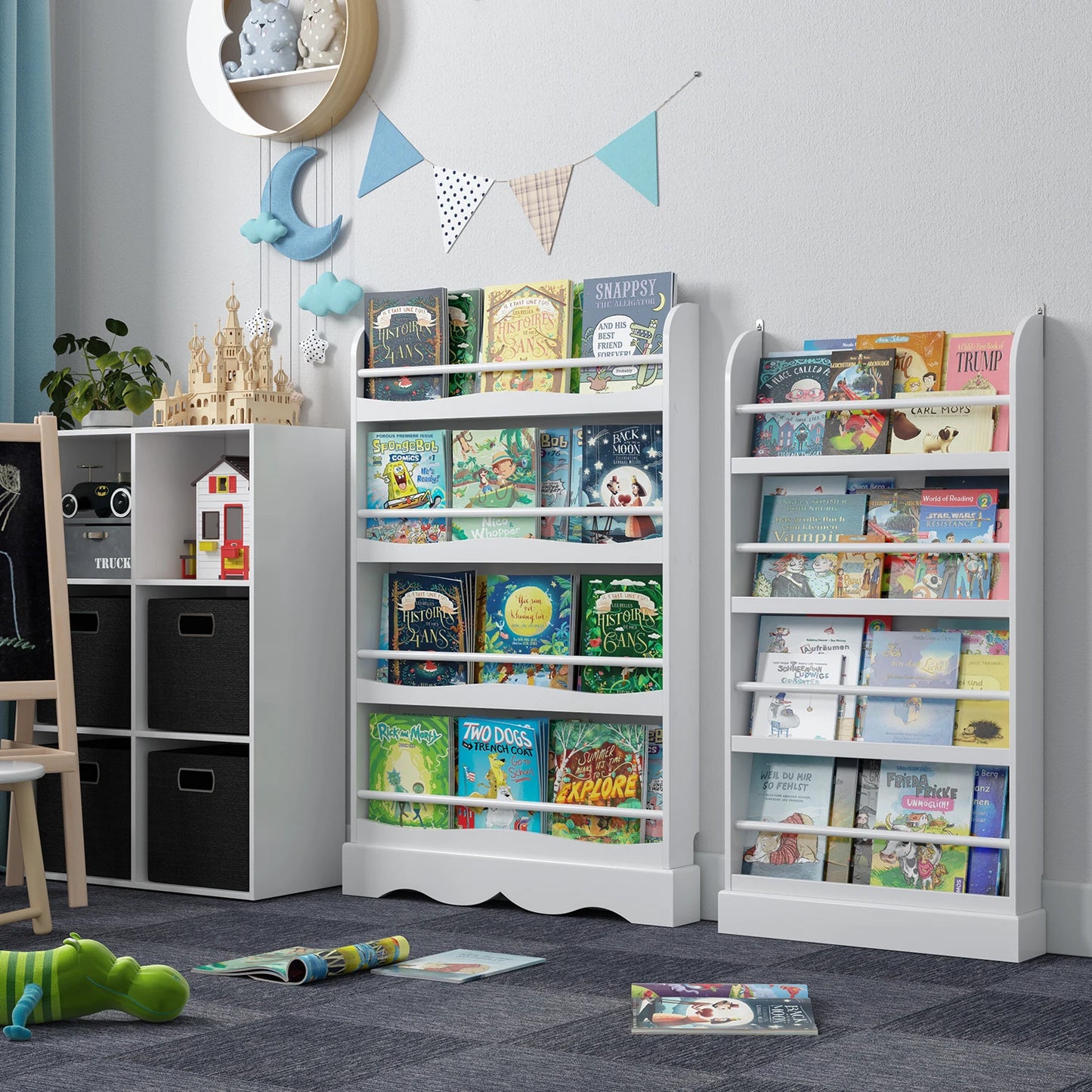 Bibliotheque Enfant Blanc